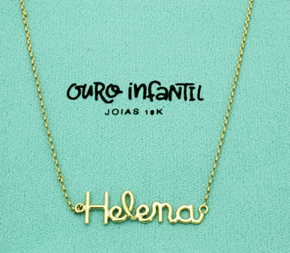 Joias infantis: correntes e cordões de ouro com toque de delicadeza e charme